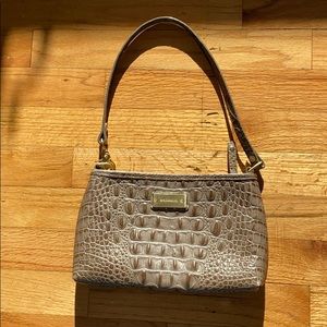 Crocodile shoulder bag: 90s Brahmin